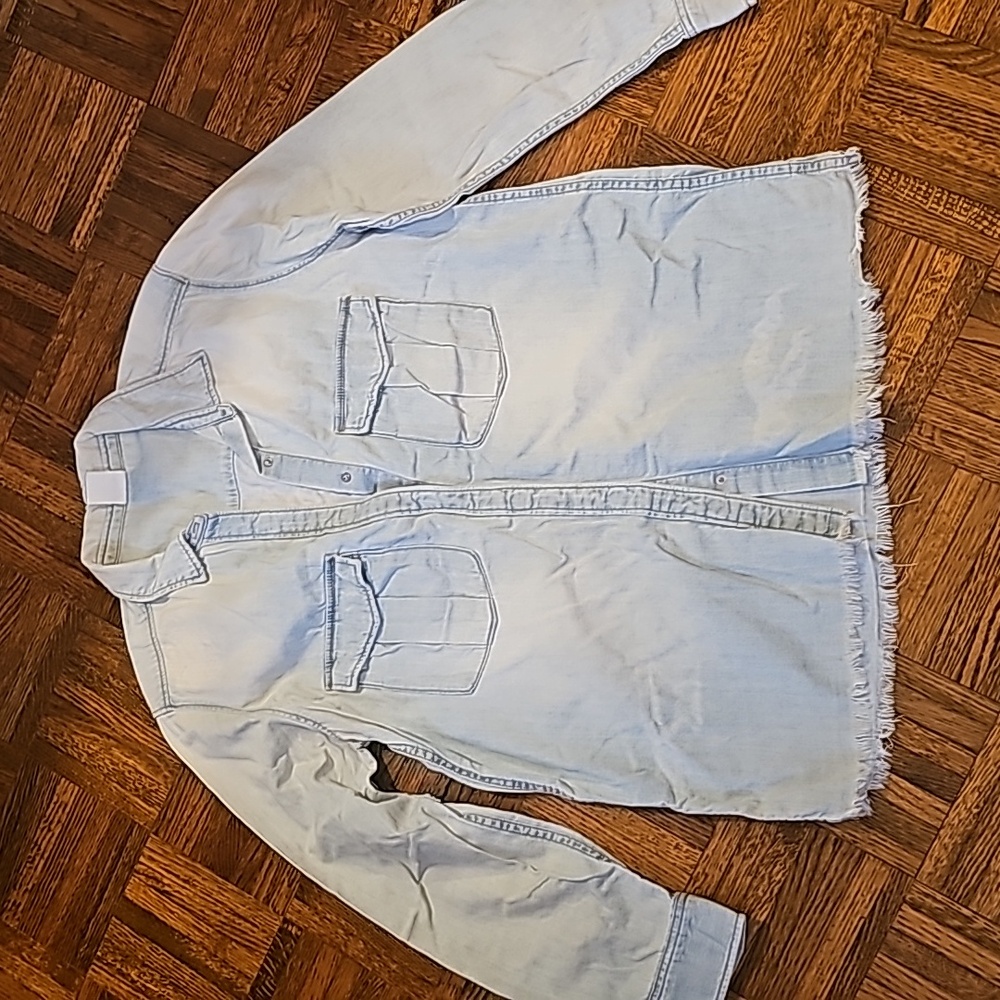 Distressed H&M Denim Shirt